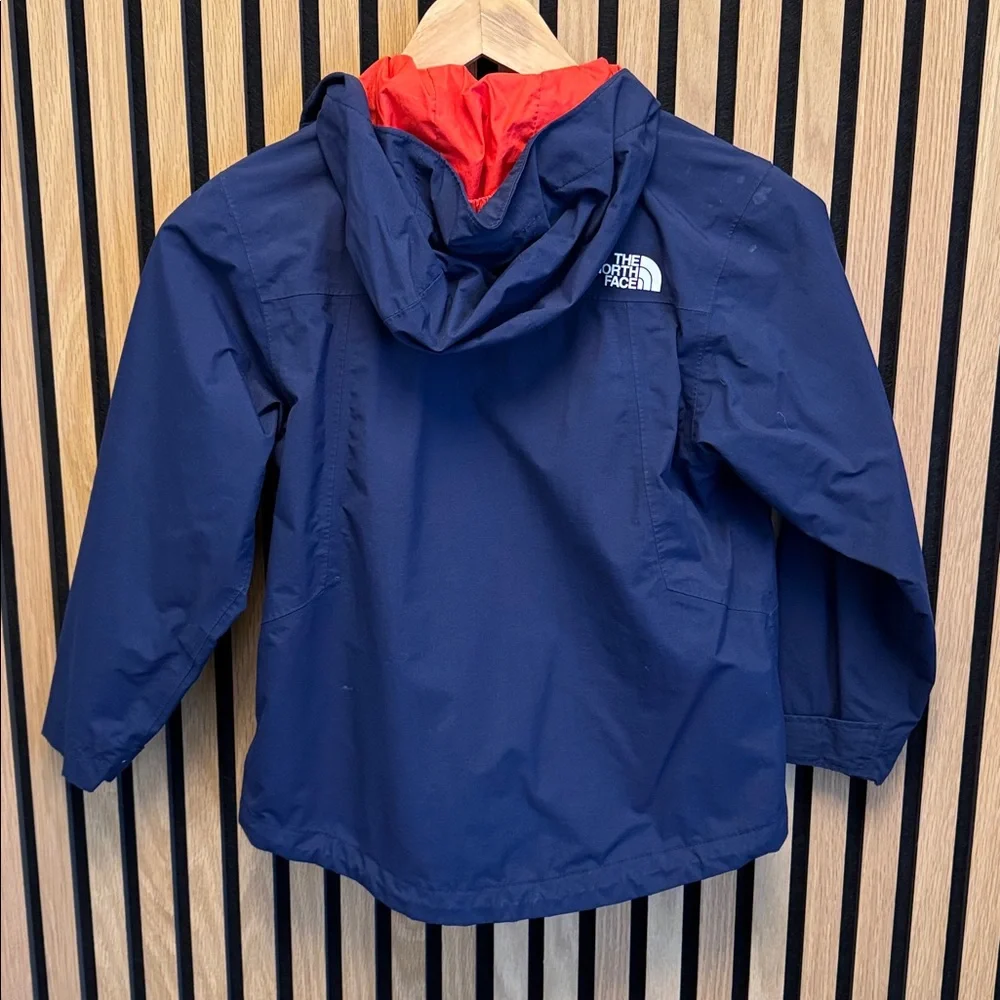 The North Face Kids Navy and Red Raincoat - Picture 3 of 3